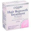 Equate - Hair Regrowth Treatment for Women with Minoxidil 2% Extra Strength, 3 Month Supply