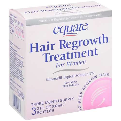 Equate - Hair Regrowth Treatment for Women with Minoxidil 2% Extra Strength, 3 Month Supply