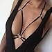 Mallcat Women Harness Elastic Strappy Hollow Out Bustier