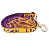 NCAA Louisiana State Fightin Tigers Dog Leash (Team Color, Small)