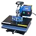 Digital Swing Away Heat Press transfer Machine Cap Hat Press, T shirt Press, Plate Press 6 in 1 Machine Heat Press Machine by PowerPress 6in1BLUE