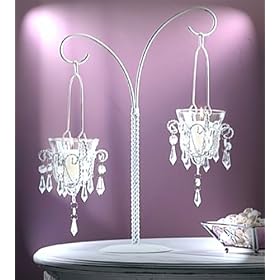 20 WEDDING MINI CHANDELIER CENTERPIECES FAVORS 17 TALL by 