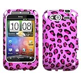 Pink Leopard Skin Phone Protector Cover for HTC Wildfire S