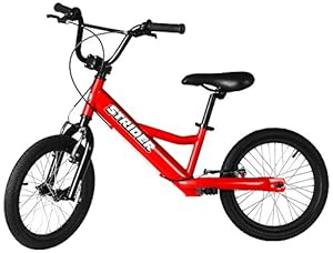 Strider Youth 16 Sport No-Pedal Balance Bike, Red