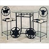 Horseshoe Bar Height Table Base Finish: Satin Black