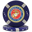 U.S. MARINES Seal on Blue Big Slick Texas Hold'em Poker Chip