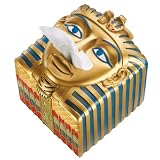 Classic Ancient Egyptian Collectible Accent Pharaoh Tissue Box Cover