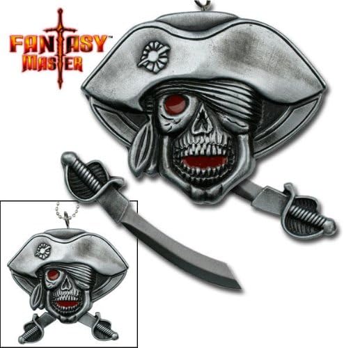 NEW Pirate skull Neck Knife FM507