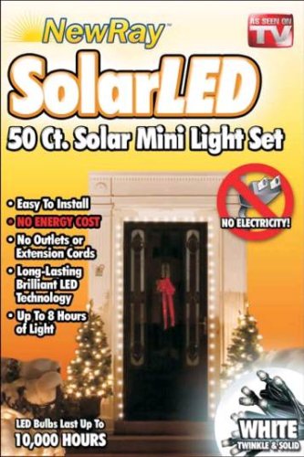 Solar LED Decorative 50-Light String - White