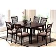 7pcs Tommy Espresso Dining Table and Chairs Set