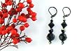 Audrey, Swarovski Crystal Drop Earring - Jet
