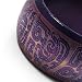 Wide Purple Etched Wooden Bangle image 5