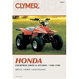 Honda Fourtrax 200Sx and Atc200X: 1986-1988 : Service, Repair, Maintenance (Clymer... by Ed Scott