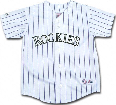 Buy Colorado Rockies Home Youth Replica White Purple Jersey