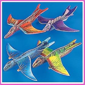 12 Foam Dinosaur Gliders