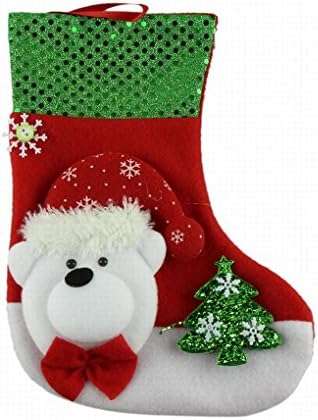 Honor2008 Newest Hot Sale Christmas Stockings Socks Party Gift Bag Christmas Tree Decoration Supplies Sant (B)