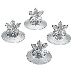 Ginkgo Grape Leaf Pewter Place Card Holder by 