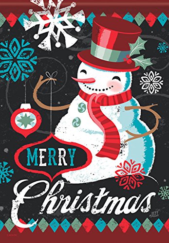 Merry Christmas - Vintage Cool Snowman 28