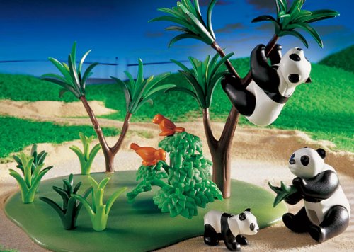 Childrens Toyshop  Toys : Wild Life Park (Zoo) Panda Family