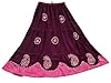 Maxi Skirt Maroon Batik Embroidered Full Length Gypsy Bohemian Peasant Skirt