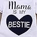 Baby Girls Short Sleeve Mama Is My Bestie Bodysuit