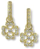 Open Clover Diamond Pave Charm