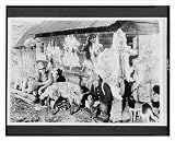 Historic Print (L): White River N.F. Rio Blanco County, Colorado. Govt. hunters in camp