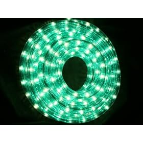 LDJ - 8m Green Multi Effect Christmas, Party or Wedding Rope Light 8 Metre