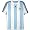 Argentina Blue, White