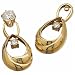 Jewelry : 14K Yellow Gold Tear Drop Shaped Diamond Earrings Jacket (Stud earrings not included)