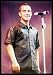 Robbie Williams (At Mic) Black Wood-Mounted Music Poster Print - 24