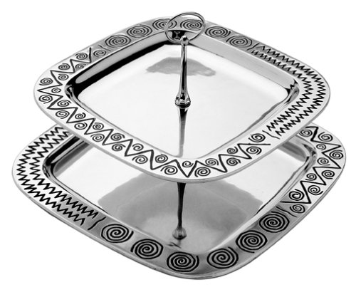 Wilton Armetale Reggae 2-Tier Square Server