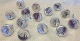 216 Silver Foil Monogram Hershey Kiss Wedding or Party wrappers/stickers/labels (Unique Personalized Favors)
