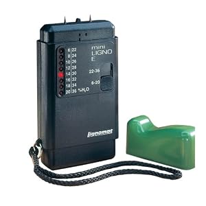 Lignomat MINI-LIGNO E 6 to 36-percent Pin LED Wood Moisture Meter by