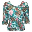 Three Quarter Georgette Popcorn Shirt