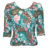 Three Quarter Georgette Popcorn Shirt