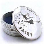 Kitchen & Housewares : Pewter trinket box childs first tooth fairy design