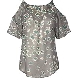 FULL TILT Cold Shoulder Chiffon Womens Top 51RSSSSf9hL. SL160 FULL TILT Cold Shoulder Chiffon Womens Top