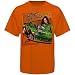 NASCAR #7 Danica Patrick Orange Front Straightway T-shirt (Large)
