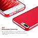 Technext020 iPhone 7 Plus/8 Plus Red Case - Shockproof Slim Fit Silicone TPU Cover