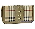 Burberry Grey Leather Check Clutch 3463826