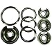 Tools & Hardware : Drip Pans and Trim Rings for GE Hotpoint Electric Stoves with hinged elements 8-pc. Set - Chrome