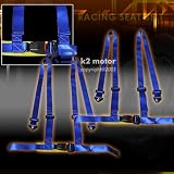Seat Belt Belts 4 Point Harness - Blue