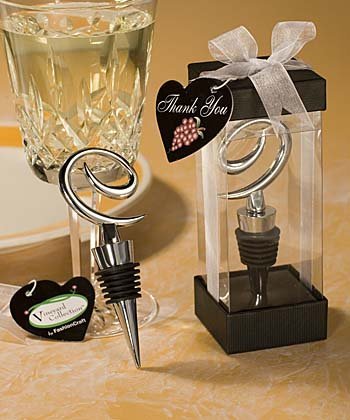 Vineyard Collection Swirl Design Wine Stoppers (Set of 40) - Wedding Party Favors