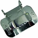 BAND-IT C25499 201/301 Stainless Steel Ear-Lokt Buckle, 1/2" Width, 100 per Box