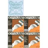 Dominant ドミナント 4/4バイオリン弦セット＋ゴールドブラカット0.26E線　ボーナスパック【数量限定】 (E線ボールエンド)