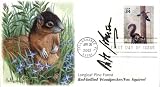 Arte Johnson Autographed First Day of Issue Longleaf Pine Forest Red-Bellied Woodpecker/Fox Squirrel Cache