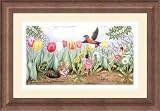 Garden Faeries Collection: In the Garden Framed Art Print by Claire Murray,30.4 in. x 21.1 in. Frame