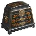 Peony Leather Jewelry Box - Black