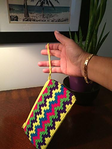 Colombian Wayuu Mochila Clutch Bag From Our Exclusive Handmade Custom Crafted Collection That Is 100% Authentic and Limited Edition